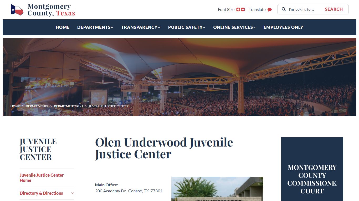 Olen Underwood Juvenile Justice Center